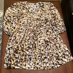 Mango Dress MNG. Viscose blend. Small / 4. V neck.